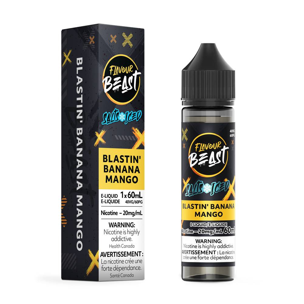 Flavour Beast Salt E-Liquid 60mL 20mg Bottle - Blastin' Banana Mango